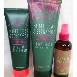 Mint Leaf & Bergamot Essential Oils Set